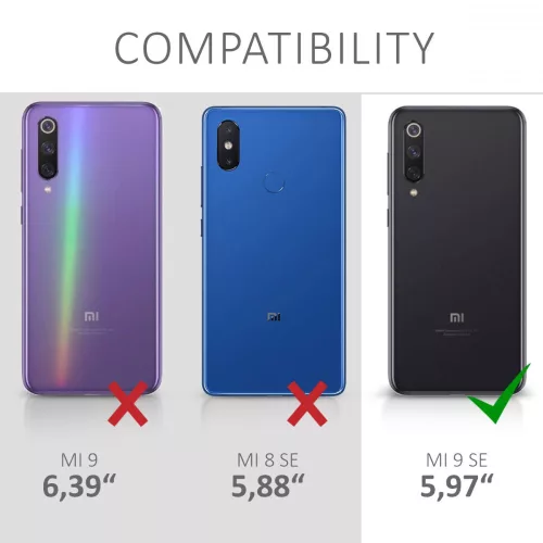Husa Xiaomi Mi 9 SE, Policarbonat, Negru, 47909.68