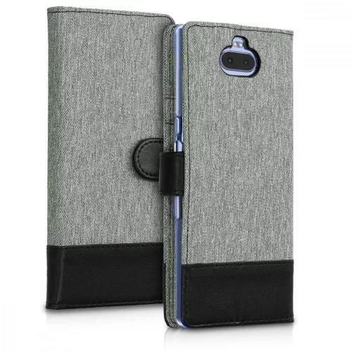 Husa Sony Xperia 10 Plus, Textil, Gri, 48001.01