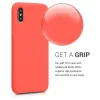 Husa Apple iPhone X / iPhone XS, Silicon, Portocaliu, 46313.69