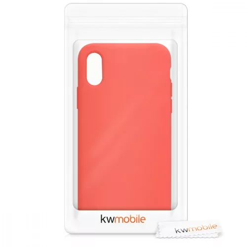 Husa Apple iPhone X / iPhone XS, Silicon, Portocaliu, 46313.69