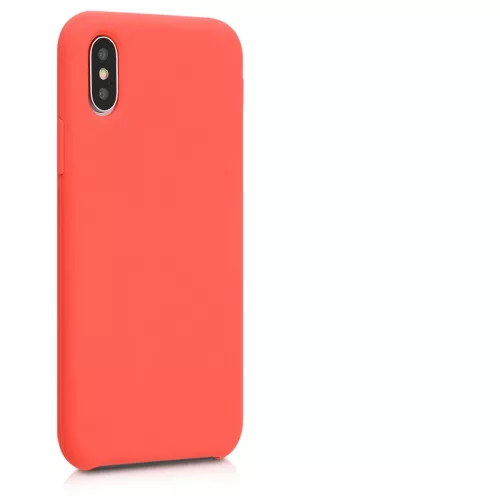 Husa Apple iPhone X / iPhone XS, Silicon, Portocaliu, 46313.69