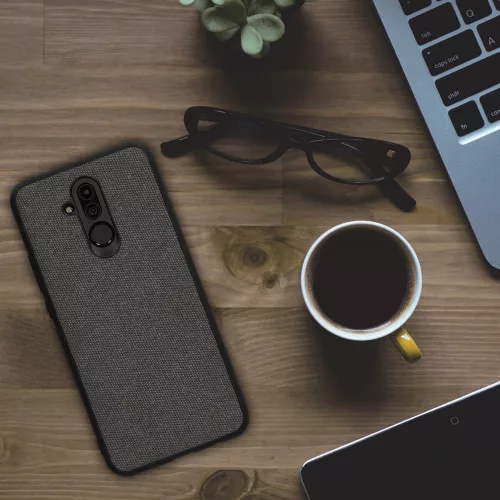 Husa Huawei Mate 20 Lite, Textil, Negru, 48006.02