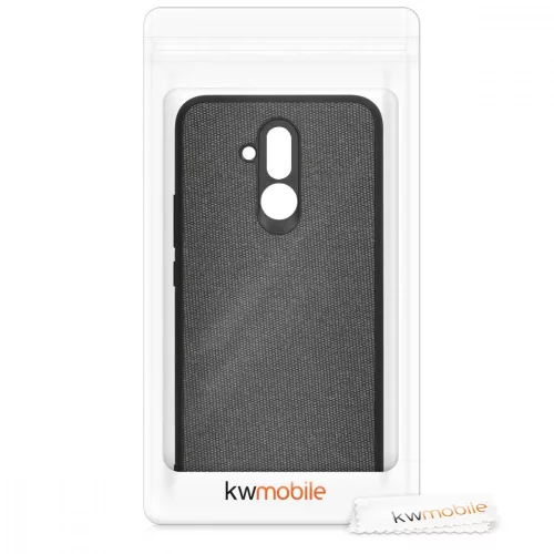 Husa Huawei Mate 20 Lite, Textil, Negru, 48006.02