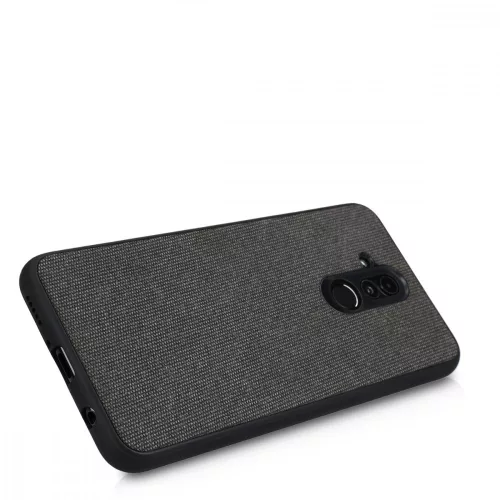 Husa Huawei Mate 20 Lite, Textil, Negru, 48006.02