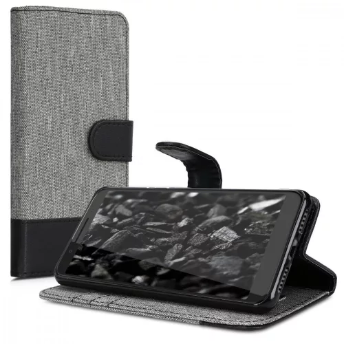 Husa Alcatel 3 (2019) / 3L (2019), Textil, Gri, 48095.22