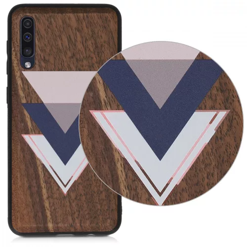 Husa Samsung Galaxy A50, Lemn, Multicolor, 48177.01