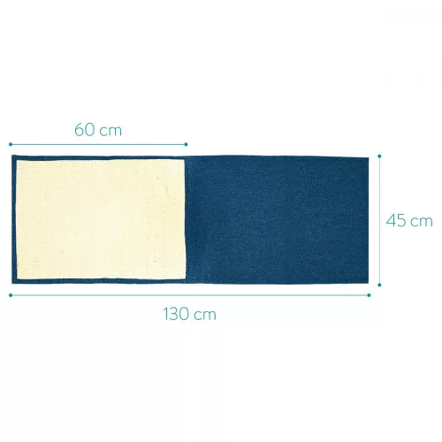 Set 2x Protectie impotriva zgarieturilor pentru Pisici, 60x45 cm, Sisal, Albastru, 46354.04.17