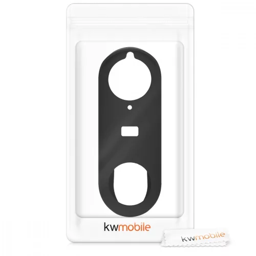 Husa de protectie pentru Nest Hello Video Doorbell, Kwmobile, Negru, Silicon, 48246.01