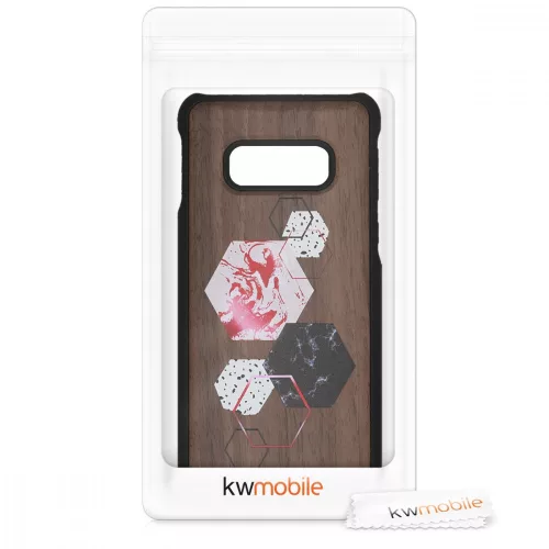 Husa Samsung Galaxy S10e, Lemn, Maro, 47941.02