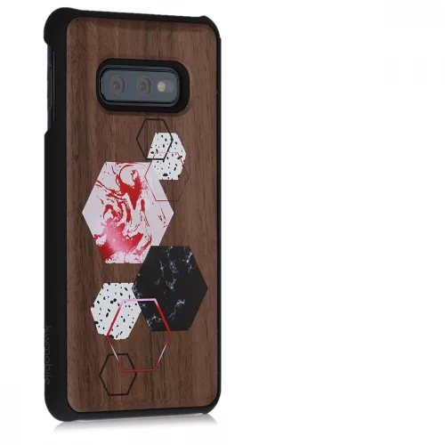 Husa Samsung Galaxy S10e, Lemn, Maro, 47941.02