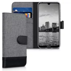 Husa Huawei Y7 Pro (2019), Textil, Gri, 48369.01