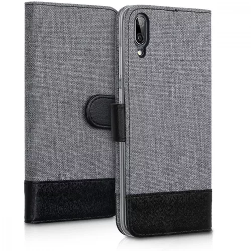 Husa Huawei Y7 Pro (2019), Textil, Gri, 48369.01
