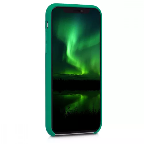 Husa Apple iPhone X / iPhone XS, Silicon, Verde, 42495.142