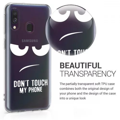Husa Samsung Galaxy A40, Silicon, Transparent, 48542.02