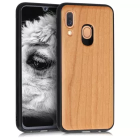 Husa Samsung Galaxy A40, Lemn, Maro, 48551.18