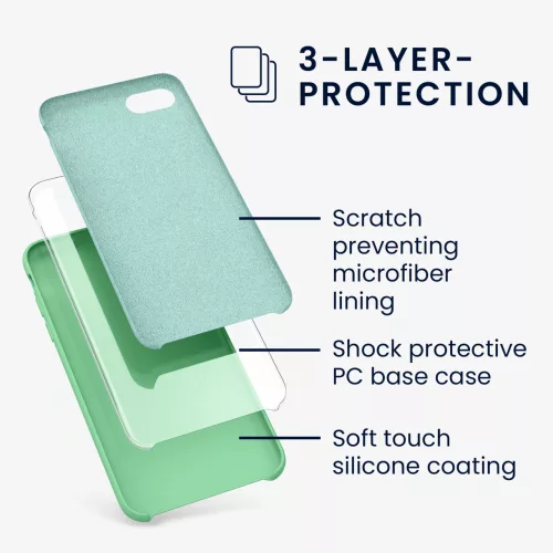 Husa Apple iPhone 8 / iPhone 7 / iPhone SE 2, Silicon, Verde, 40225.147