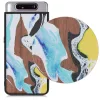 Husa Samsung Galaxy A80, Lemn, Maro, 48664.01