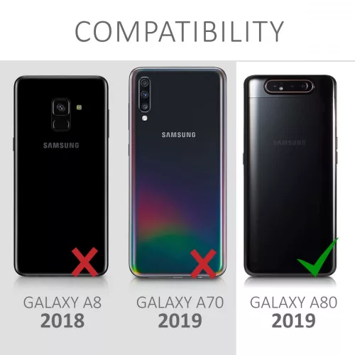 Husa Samsung Galaxy A80, Lemn, Maro, 48664.01