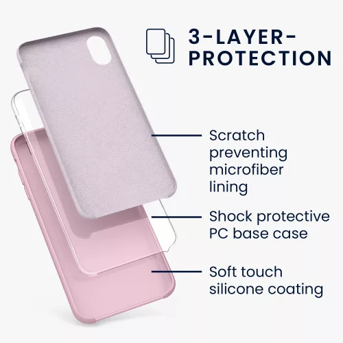 Husa Apple iPhone XR, Silicon, Rose Gold, 45910.156