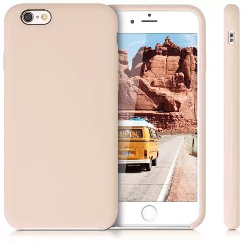 Husa Apple iPhone 6 / iPhone 6s, Silicon, Crem, 40223.154