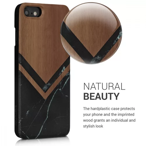 Husa Apple iPhone 6 / iPhone 6s, Lemn, Maro, 46078.16