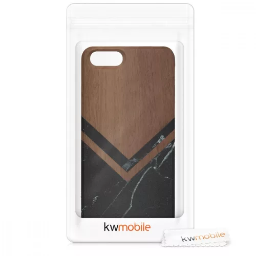 Husa Apple iPhone 6 / iPhone 6s, Lemn, Maro, 46078.16