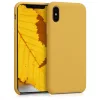 Husa Apple iPhone X / iPhone XS, Silicon, Galben, 42495.143