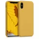 Husa Apple iPhone X / iPhone XS, Silicon, Galben, 42495.143