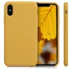 Husa Apple iPhone X / iPhone XS, Silicon, Galben, 42495.143