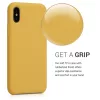 Husa Apple iPhone X / iPhone XS, Silicon, Galben, 42495.143