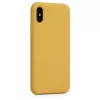 Husa Apple iPhone X / iPhone XS, Silicon, Galben, 42495.143