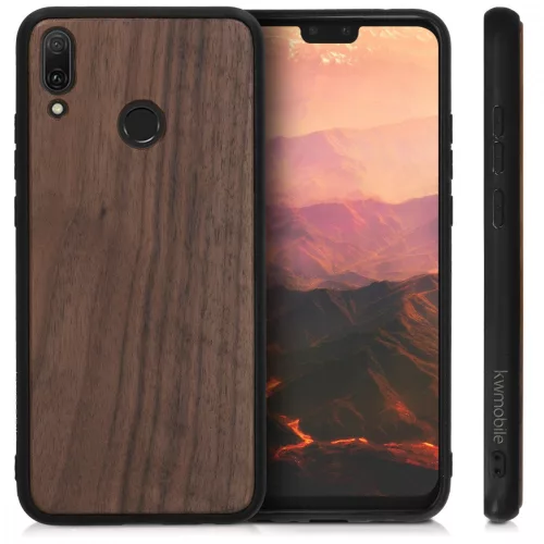 Husa Huawei Y9 (2019), Lemn, Maro, 49162.18