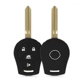  Husa Cheie Auto pentru Nissan - 4 Butoane, Silicon, Negru, 49187.01