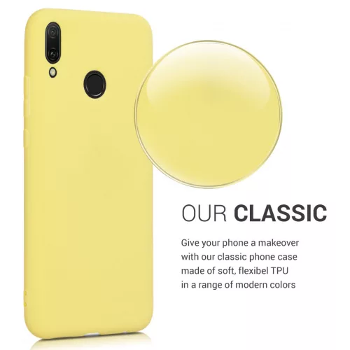 Husa Huawei Y9 (2019), Silicon, Galben, 46533.49