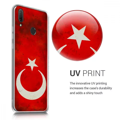 Husa Huawei Y9 (2019), Silicon, Rosu, 49340.01