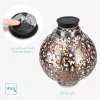 Lampa solara de exterior Navaris, Iluminare LED, Rotunda 16 cm, 49371.01