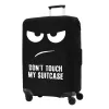 Husa pentru troler marime XL, Kwmobile, Negru/Alb, Lycra, 45230.4.01