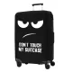 Husa pentru troler marime XL, Kwmobile, Negru/Alb, Lycra, 45230.4.01