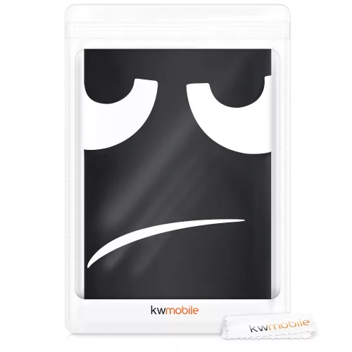 Husa pentru troler marime XL, Kwmobile, Negru/Alb, Lycra, 45230.4.01
