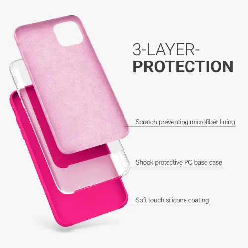 Husa Apple iPhone 11 Pro Max, Silicon, Roz, 49725.08