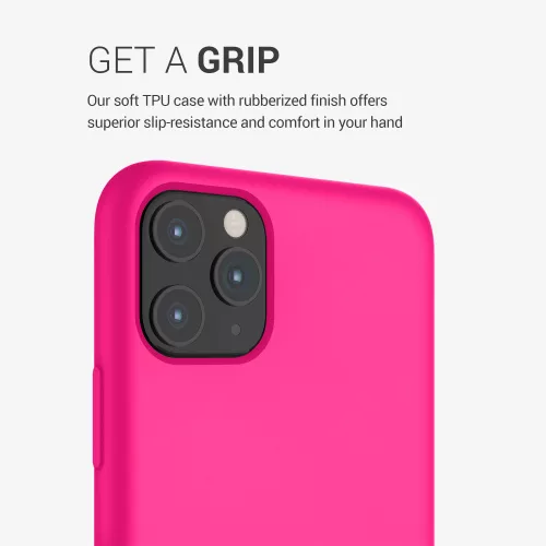 Husa Apple iPhone 11 Pro Max, Silicon, Roz, 49725.08