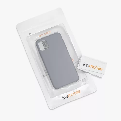Husa Apple iPhone 11, Silicon, Gri, 49724.155