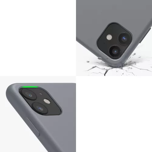Husa Apple iPhone 11, Silicon, Gri, 49724.155