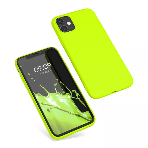 Husa Apple iPhone 11, Silicon, Galben, 49783.75