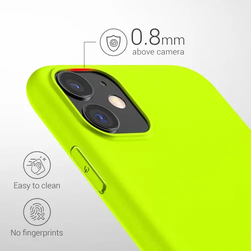 Husa Apple iPhone 11, Silicon, Galben, 49783.75