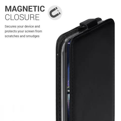Husa Samsung Galaxy A10, Piele ecologica, Negru, 49823.01