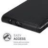 Husa Samsung Galaxy A10, Piele ecologica, Negru, 49823.01
