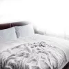Patura Navaris reversibila cu blana, 150 x 200 cm, gri, 49847.22.02