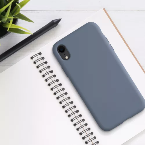 Husa Apple iPhone XR, Silicon, Albastru, 49983.12