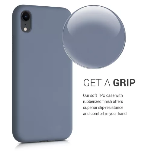 Husa Apple iPhone XR, Silicon, Albastru, 49983.12